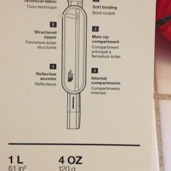 BRAND NEW the north face red run belt / fanny pack / waist bag (1L) - Picture 4 of 4